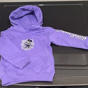 Disney Purple Hoodie with Character Design